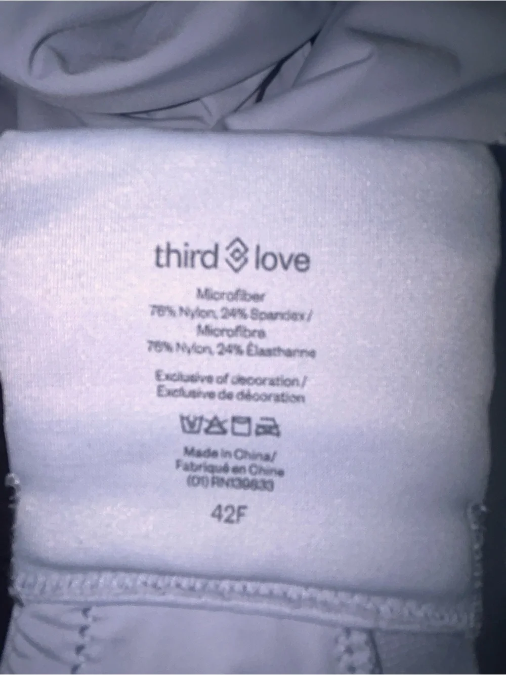 ThirdLove Second Skin‎ Unlined bra size 42F